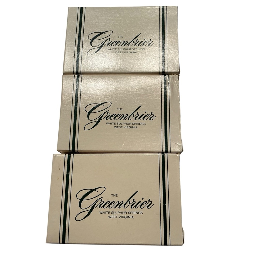 Vintage Greenbies resort white sulphur springs French milled soap bars 3 count